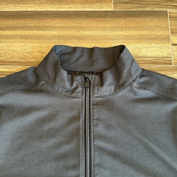Greg Norman Men’s Windbreaker Full-Zip Jacket in Black Heather, XL - Picture 3 of 14